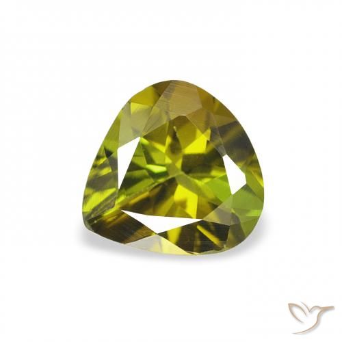 0.66ct Naturel Vert foncé Tourmaline, En forme de poire, VVS-VS