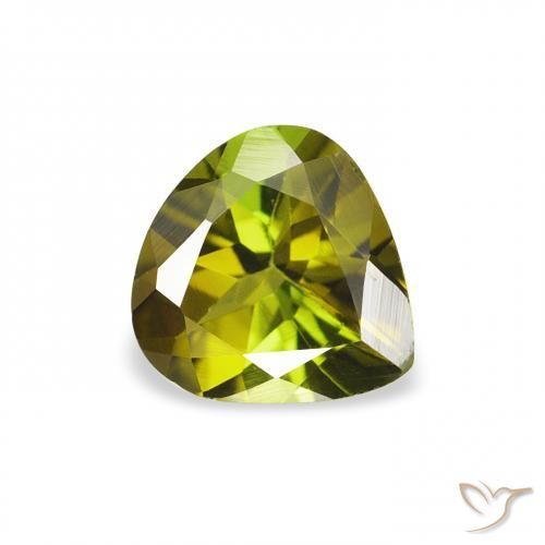 Tourmaline Vert foncé naturelle En forme de poire, 0.66 ct, VVS-VS