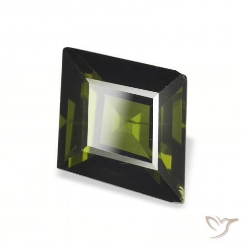 Tourmaline Vert foncé naturelle Fantaisie, 1.53 ct, VS