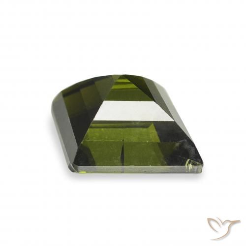 Tourmaline Vert foncé naturelle Fantaisie, 1.53 ct, VS