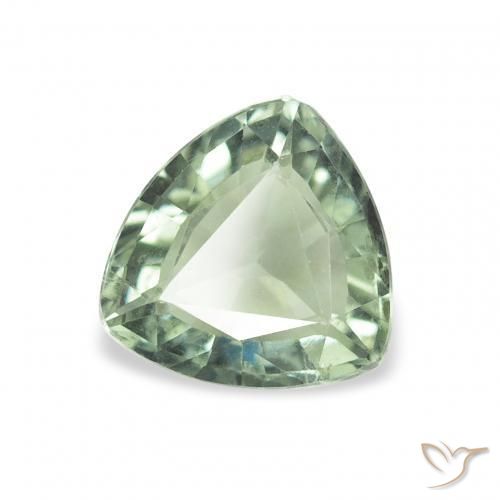Tourmaline Vert mousseux naturelle Trillion, 0.98 ct, VVS