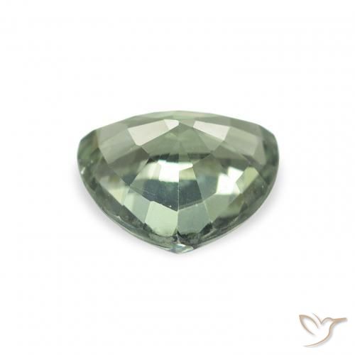 Tourmaline Vert mousseux naturelle Trillion, 0.98 ct, VVS