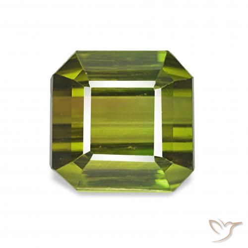2.17ct Forêt verte Tourmaline, Taille émeraude, VVS-VS