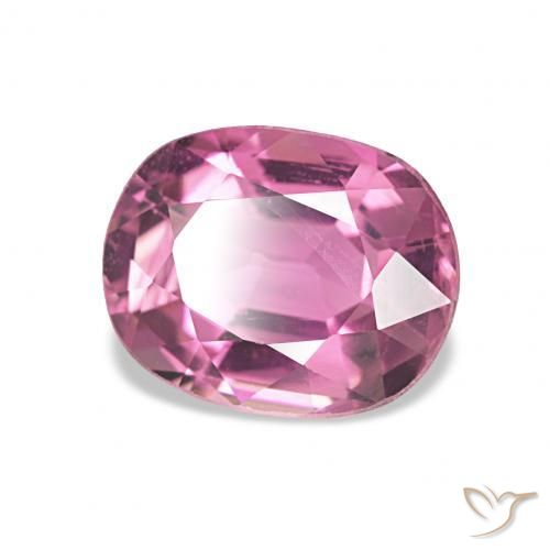Tourmaline Rose vif naturelle ovale, 1.65 ct, VVS-VS