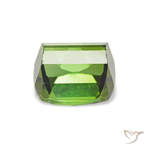 Tourmaline Vert moyen naturelle Coussin, 1.75 ct, VVS-VS