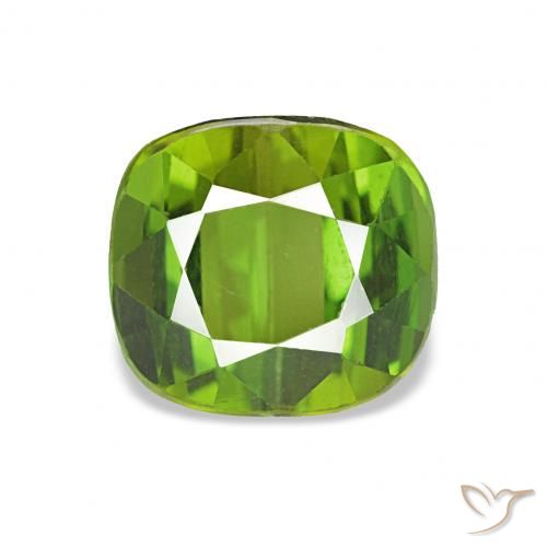 1.98ct Vert éclatant Tourmaline, Coussin, VVS-VS