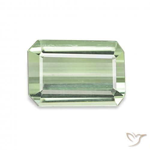 2.04ct Vert poire léger Tourmaline, Taille émeraude, VS