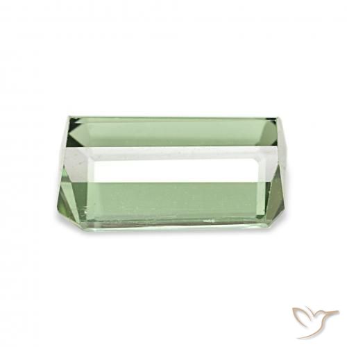 Tourmaline Vert poire léger naturelle Octogone / coupe Émeraude, 2.04 ct, VS
