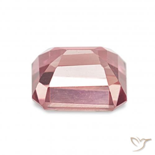 Tourmaline Rose bubblegum naturelle Octogone / coupe Émeraude, 1.50 ct, VVS-VS