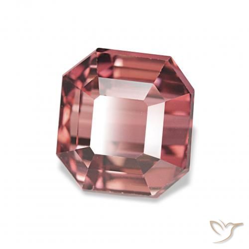 Tourmaline Rose rose profond naturelle Octogone / coupe Émeraude, 3.49 ct, VVS-VS