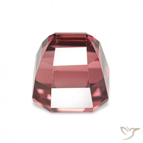 Tourmaline Rose rose profond naturelle Octogone / coupe Émeraude, 3.49 ct, VVS-VS