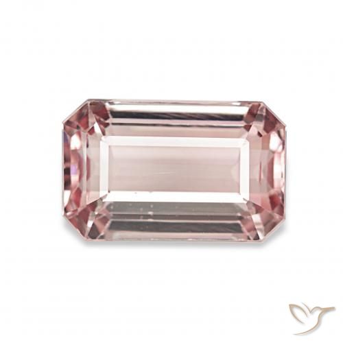 2.41ct Rose clair Tourmaline, Taille émeraude, VVS-VS