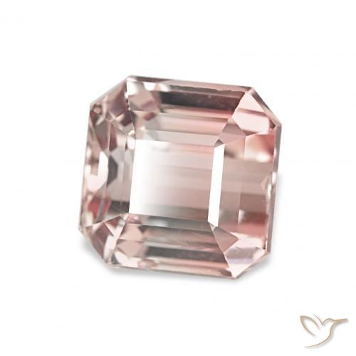 Tourmaline Rose terreux naturelle Octogone / coupe Émeraude, 2.29 ct, VVS