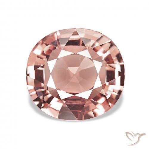 2.71ct Orange rose Tourmaline, Coussin, VVS