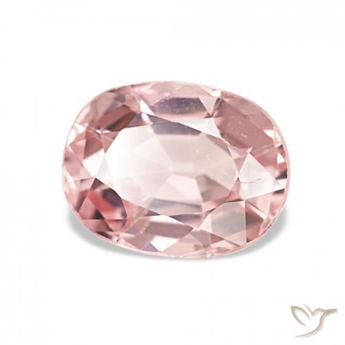 Tourmaline Rose terreux naturelle ovale, 2.04 ct, VVS-VS