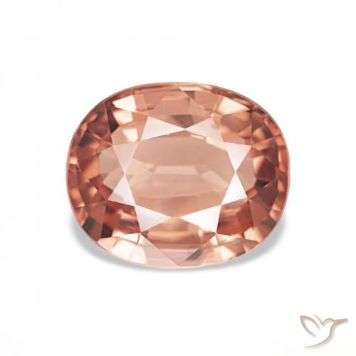2.30ct Rose orangé Tourmaline, ovale, VVS-VS