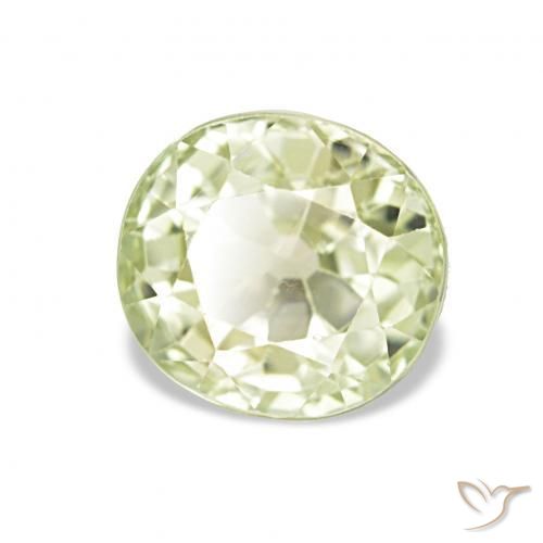 Tourmaline Vert chaud naturelle ovale, 1.99 ct, VS