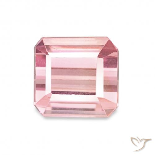 1.43ct Rose Tourmaline, Taille émeraude, VVS-VS