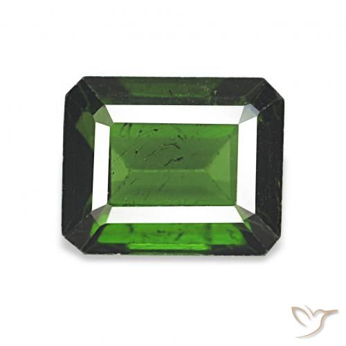 1.77ct Vert foncé Tourmaline, Taille émeraude, VS