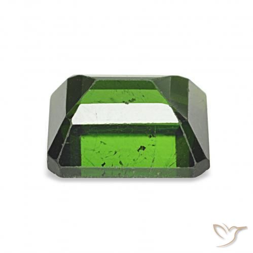 Tourmaline Vert foncé naturelle Octogone / coupe Émeraude, 1.77 ct, VS