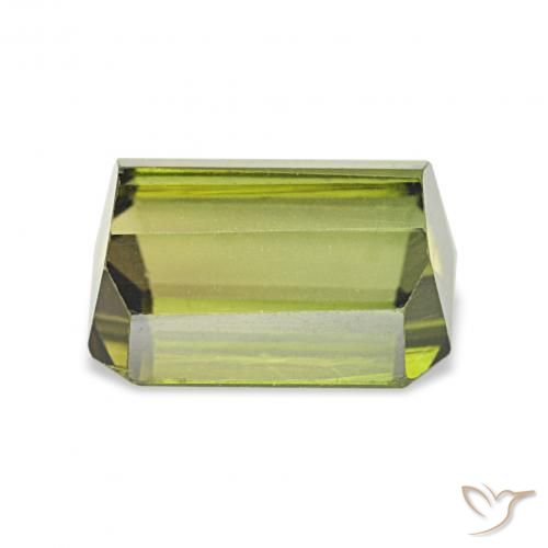 Tourmaline Vert clair naturelle Octogone / coupe Émeraude, 2.64 ct, VVS-VS