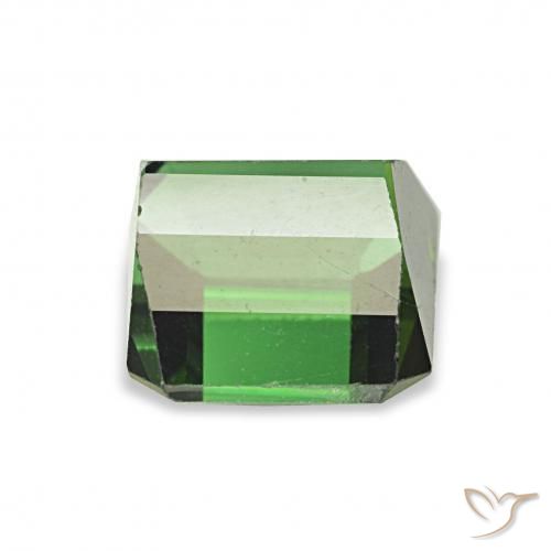 Tourmaline Vert moyen naturelle Octogone / coupe Émeraude, 2.06 ct, VVS