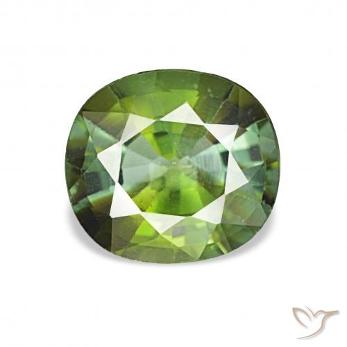 1.44ct Vert moyen Tourmaline, Coussin, VS