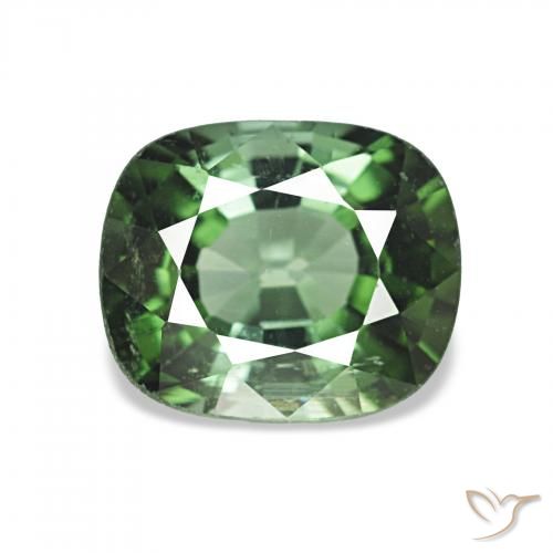 2.02ct Vert foncé Tourmaline Pierres précieuses, Coussin, VVS-VS