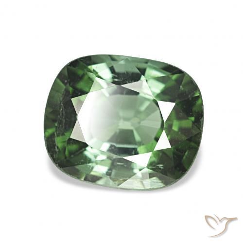 Tourmaline Vert foncé naturelle Coussin, 2.02 ct, VVS-VS