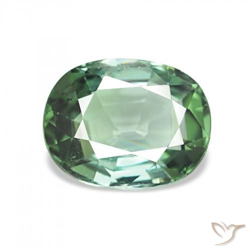 1.71ct Vert clair Tourmaline, Coussin, VVS-VS