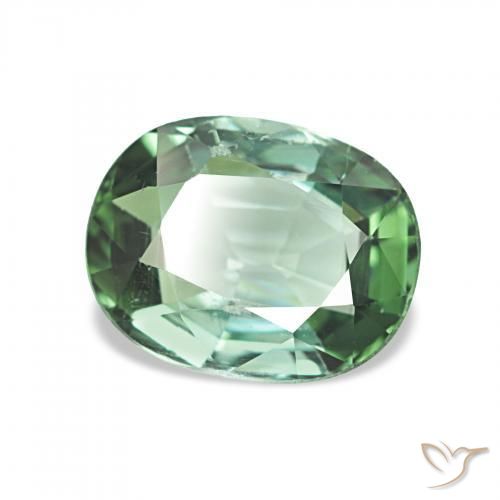Tourmaline Vert clair naturelle Coussin, 1.71 ct, VVS-VS