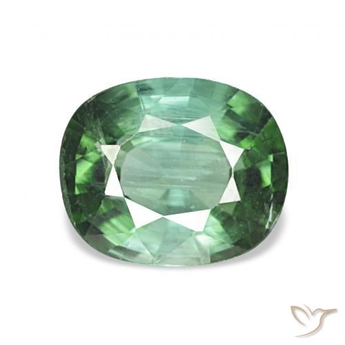 1.53ct Vert clair Tourmaline, Coussin, VS
