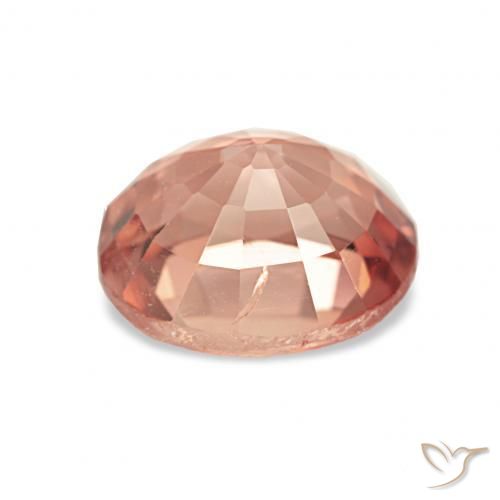 Tourmaline Orange moyen naturelle ovale, 1.82 ct, VS