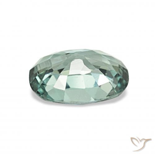 Tourmaline Vert grisâtre naturelle Coussin, 1.38 ct, VS