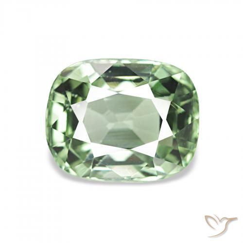 1.80ct Vert chaud Tourmaline Pierres précieuses, Coussin, VS