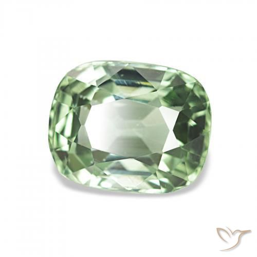 Tourmaline Vert chaud naturelle Coussin, 1.80 ct, VS