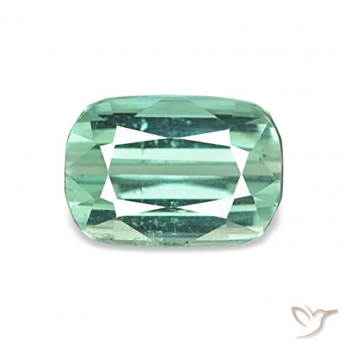 1.75ct Vert bleu clair Tourmaline, Coussin, VS