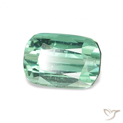 Tourmaline Vert bleu clair naturelle Coussin, 1.75 ct, VS