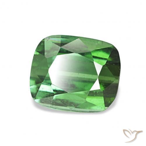 Tourmaline Vert naturelle Coussin, 2.00 ct, VS