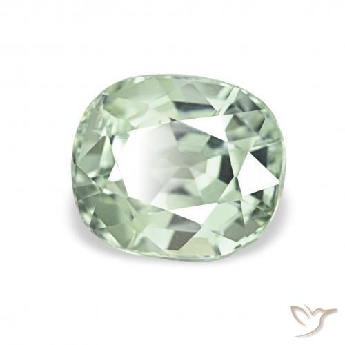 Tourmaline Vert clair naturelle Coussin, 1.64 ct, VVS