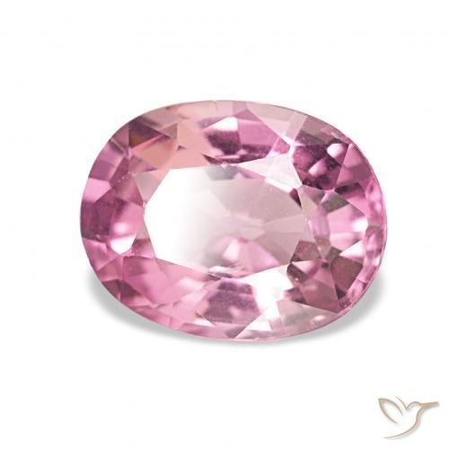 Tourmaline Rose bubblegum naturelle ovale, 1.40 ct, VVS
