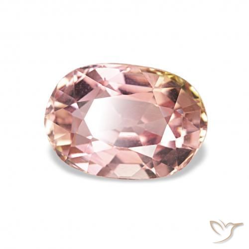 Tourmaline Rose léger naturelle ovale, 1.23 ct, VS