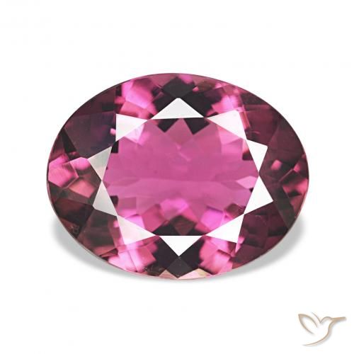2.01ct Naturel Pourpre intense Tourmaline, ovale, VVS-VS, Photo A