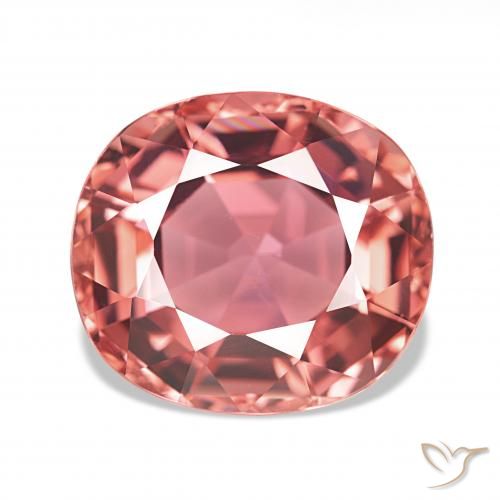 6.31ct Rose foncé Tourmaline, Coussin, VVS