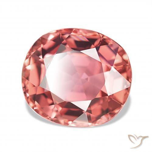 Tourmaline Rose foncé naturelle Coussin, 6.31 ct, VVS