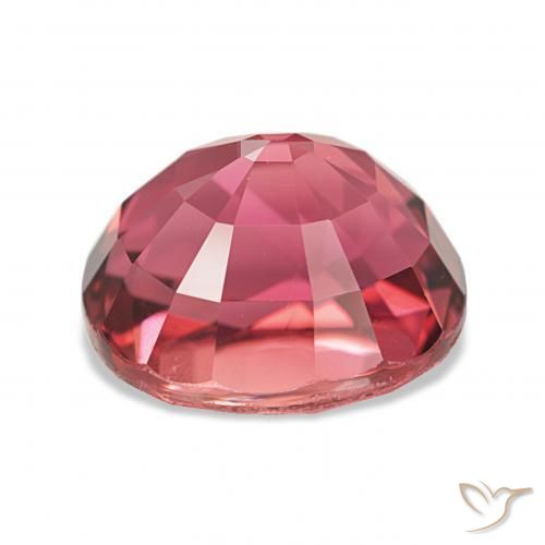 Tourmaline Rose vif et profond naturelle ovale, 7.63 ct, IF