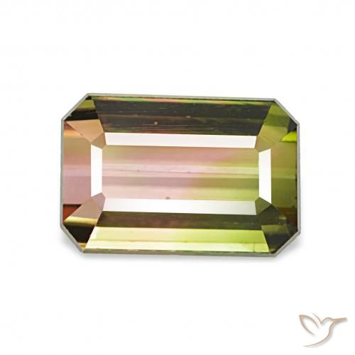 1.72ct Pastèque Tourmaline, Taille émeraude, VVS-VS