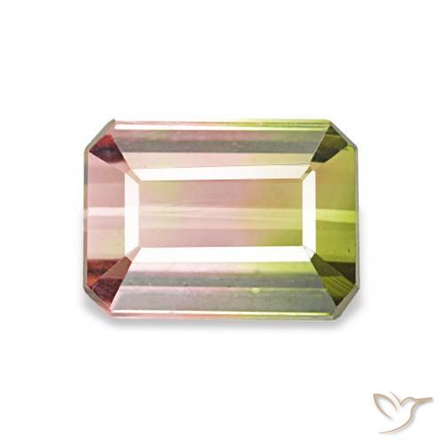 1.26ct Pastèque Tourmaline, Taille émeraude, VVS-VS