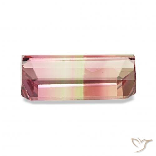 Tourmaline Pastèque naturelle Octogone / coupe Émeraude, 2.30 ct, VVS