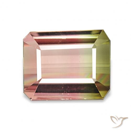 2.77ct Pastèque Tourmaline, Taille émeraude, VVS